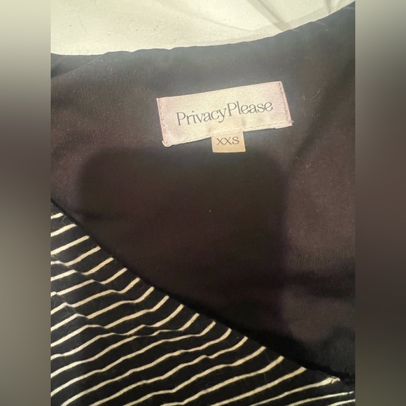 Lovers and Friends Akron Bodysuit Striped Top in Black and White - Picture 8 of 9